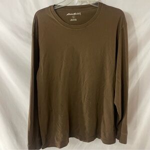 Eddie Bauer Brown Long sleeve tee